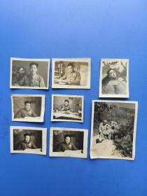 （1吋、2吋）志愿军 照片（共7+1枚）：1954年8月1日（拍摄于）朝鲜黄海道宁波郡墨川下里 —— 包邮！