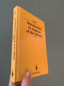现货  Introduction to Analysis of the Infinite: Book I  英文原版 无穷分析引论 欧拉 Leonard Euler