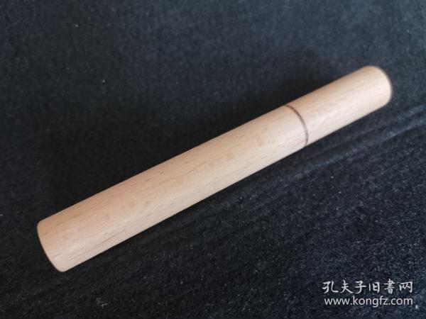 【全新】細實木筒，可用于收納單支細雪 茄、線香、眉筆等