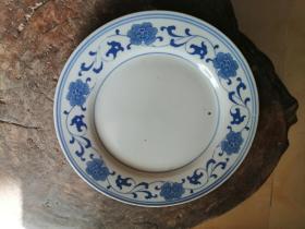 七八十年代青花瓷盘子，景德镇制