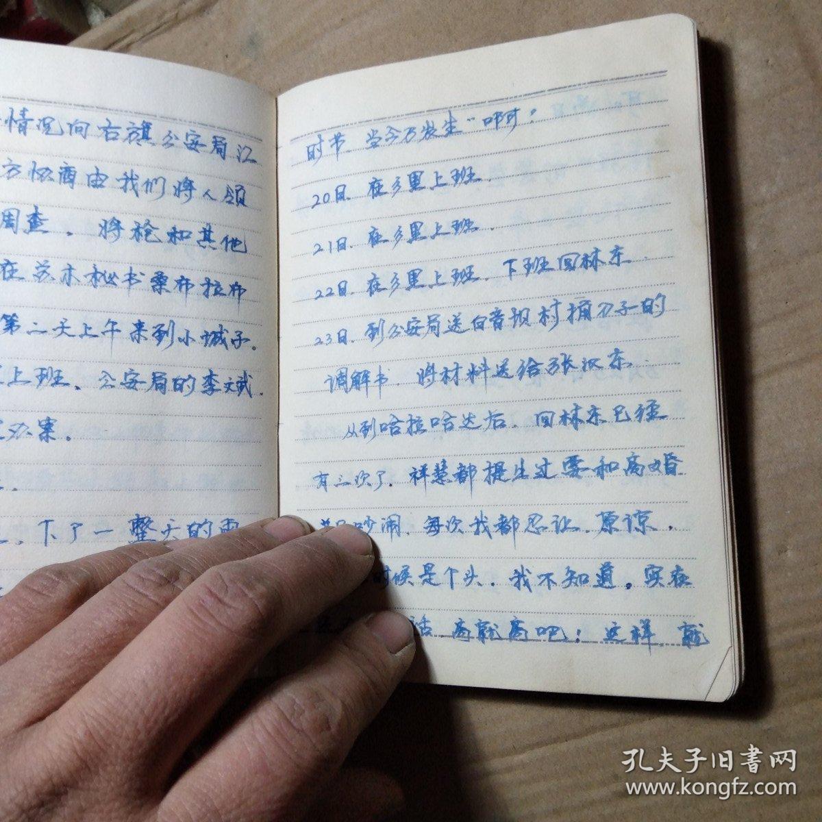 老日记本写了整本