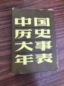 中国历史大事年表 ，1985年1版1印，大32开 精装