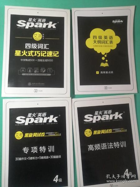 星火英语 新大纲大学英语四级 词汇乱序版 2018大学四级英语词汇书  星火式巧记速记单词（赠四级词汇大纲词汇表）