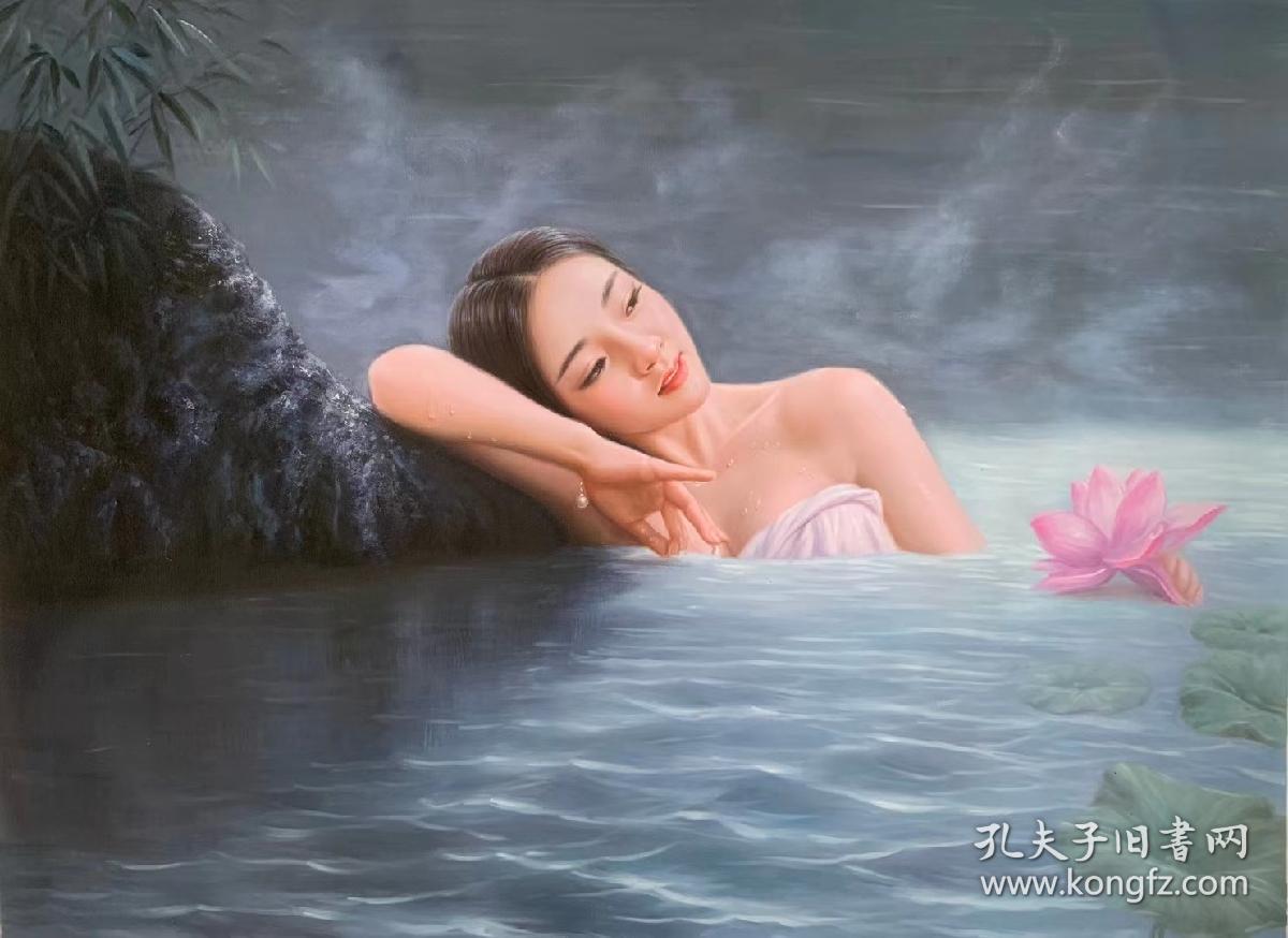 张嘉应,原创油画75x100cm,童年系列,古筝琵琶,可合影