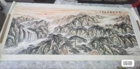 王新昌老师大画、4.9米长、2.米宽（巨幅）山水、