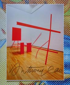 英国艺术家 安东尼·卡洛（Anthony Caro）亲笔签名卡片
