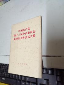 中国共产党第十三届中央委员会第四次全体会议公报