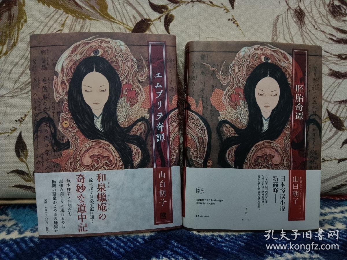 【日本著名小说家 超人气天才作家 曾获本格推理小说大奖 山白朝子（乙一） 签名本 《エムブリヲ奇譚》即（胚胎奇谭）2012初版精装本 著名画家 ...