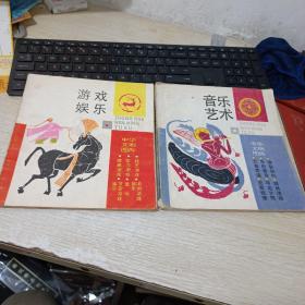 中华文明图库、音乐艺术、游戏娱乐: 2本合售
