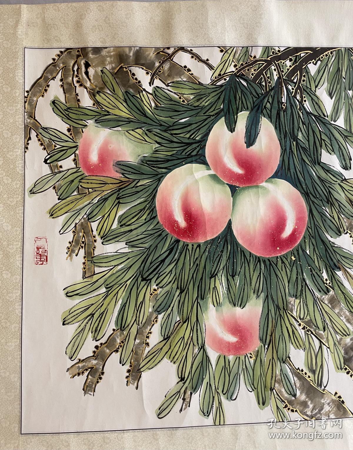 献寿刘西古九寿桃