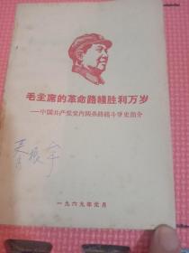 毛主席的革命路線勝利萬歲 中國共產黨黨內兩條路線斗爭史簡介