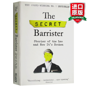 英文原版 The Secret Barrister 匿名大律师 英国法律的故事及其破碎的真相 英文版 进口英语原版书籍
