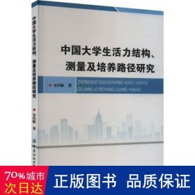 中国大活力结构、测量及培养路径研究 教学方法及理论 宋传颖 新华正版