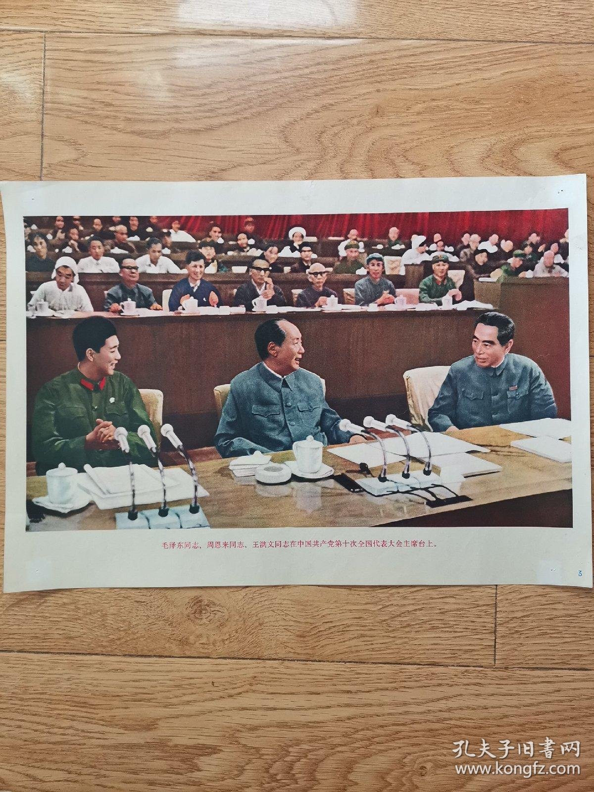 团结胜利的党的第十次全国代表大会万岁新闻展览照片农村普及版八开二