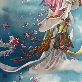 天女散花，印刷样张