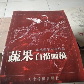 蔬果白描画稿——美术教学示范作品