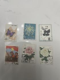 老纪特邮票信销票6张不同 一起80元