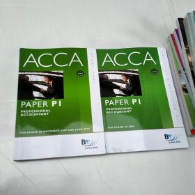 ACCA.PAPER?P1专业会计师（课本）(练习册）两册合售（英文版）看图