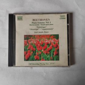 《BEETHOVEN piano sonatas VOL.1》CD 光盘 disc。播放连贯清晰，除全新未拆封的光盘发货前会再次试播