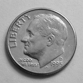 美国硬币:1995年10美分 one dime 美元硬币