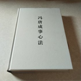 冯唐成事心法