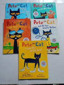 皮特猫故事书-Pete the Cat and His Magic Sunglasses【五本合售】正版