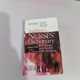 Bailliere's Nurses' Dictionary护士保健工作者用护理辞典,第25版