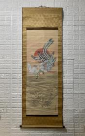森宽斋大尺幅《凤凰之图》
森宽斋（1814－1894）清末日本画家。名公肃、字子容、别号晩山。森彻山养子。明治维新后京都画坛核心人物。京都府画学校教授，徒弟有野村文举・山元春举等。长洲（金山口县）生人。曾任京都画学校教授，1890年受命帝室技艺员，如云社创立者之一。
森宽斋是日本幕末至明治时代以京都为中心较为活跃的著名画家，1890年受命成为“帝室技艺员”。