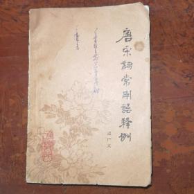 唐宋词常用语释例