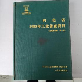 河北省1985年工业普查资料（基础资料篇 第一册）