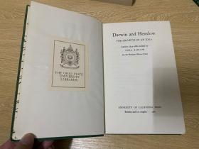Darwin and Henslow：The Growth of an Idea ：Letters 1831-1860  达尔文与亨斯洛：书信集，兼具博学、洞见、文笔，精装，1967年老版书