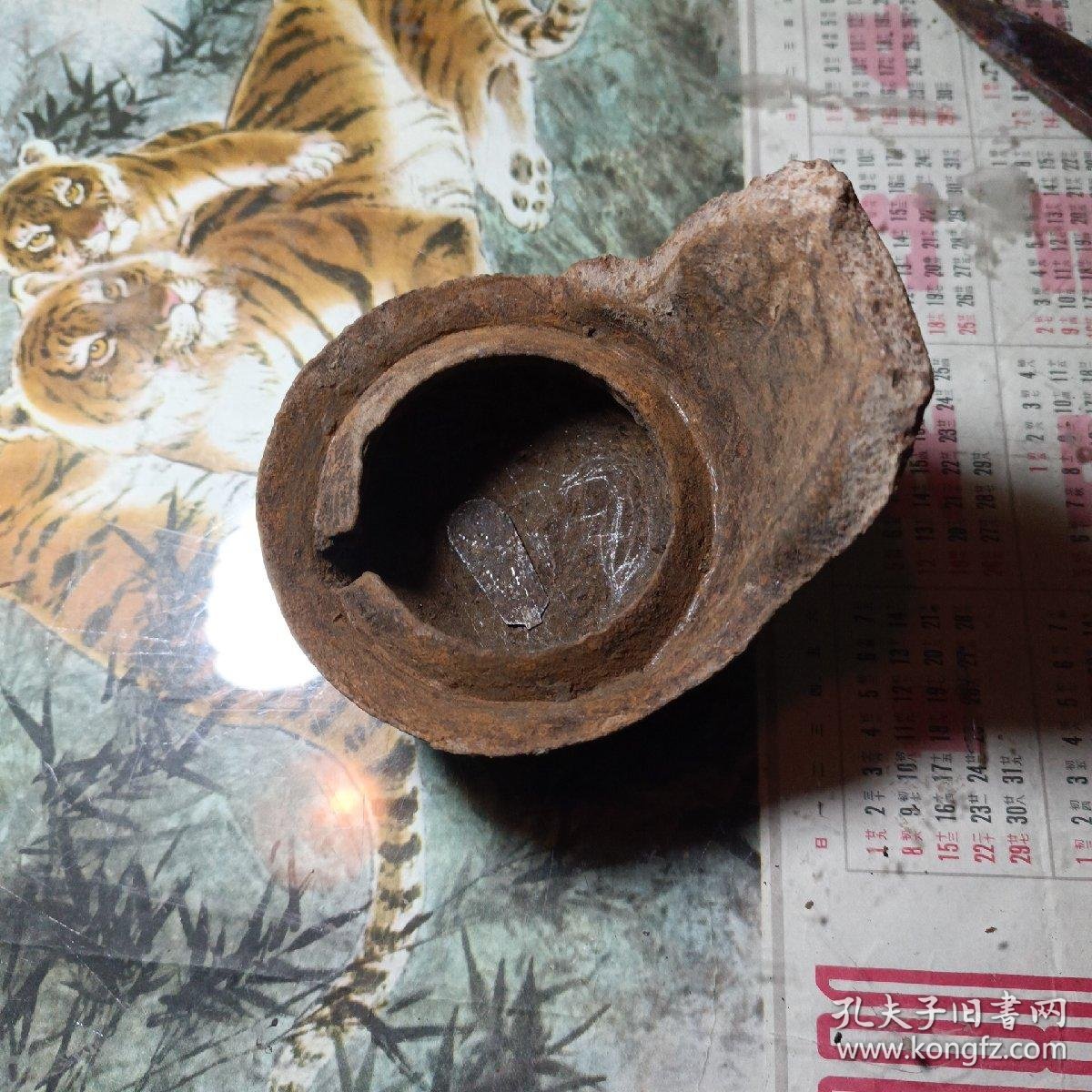 清老铁质油灯一个收藏,保真保老,保存完好