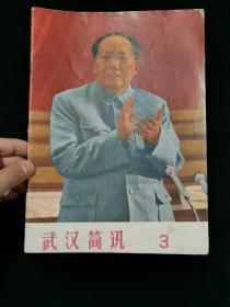 1969年 武汉简讯（3） （书前面有九大会场照3幅，其中2幅有毛 林；书后面缺3页应该是图片）
