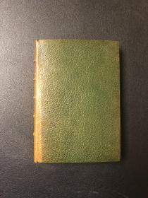 《韦克菲尔德牧师传》vicar of wakefield哥德史密斯名作Goldsmith 。墨绿色摩纳哥羊皮装帧，精美小开本，带伊丽莎白藏书票。