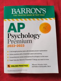 【原版】新版巴朗AP考試備考 心理學高級版2022-2023 Psychology 6套模擬測試 綜合復習 在線練習 Barron's Test Prep