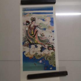 天女散花 年畫（75×34厘米）