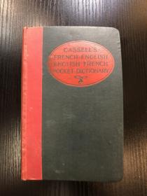 1913年 《cassell's french-english pocket dictionary 》卡塞尔法语英语袖珍词典天津铁路局路雨田藏书 天津华洋书庄