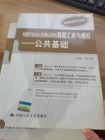 中国银行业从业人员资格认证考试真题汇析与模拟：公共基础