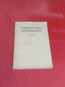 【原版英文】Combinatorial Mathematics：组合数学