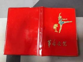 老日记本，革命文艺芭蕾舞红色娘子军，空白本无字