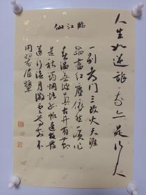 聊城书法家张良鲁  纯手写书法作品条幅字画书画客厅办公室装饰