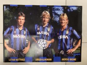 足球海报 1991联盟杯冠军国际米兰