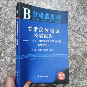 甘肃民族地区发展报告——“十三五”时期经济社会发展综述（2022）