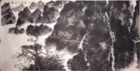 吴晓光，国画作品，现为中国美术家协会会员、西泠印社社友会会员