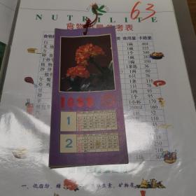 1988年花卉小挂历