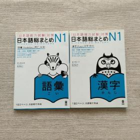 日本语能力试验对策 N1（语汇、汉字）两册合售