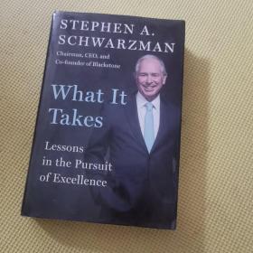What It Takes苏世民自传Stephen A. Schwarzman黑石集团英文
