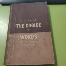 The Choice of Words 词的选释E324