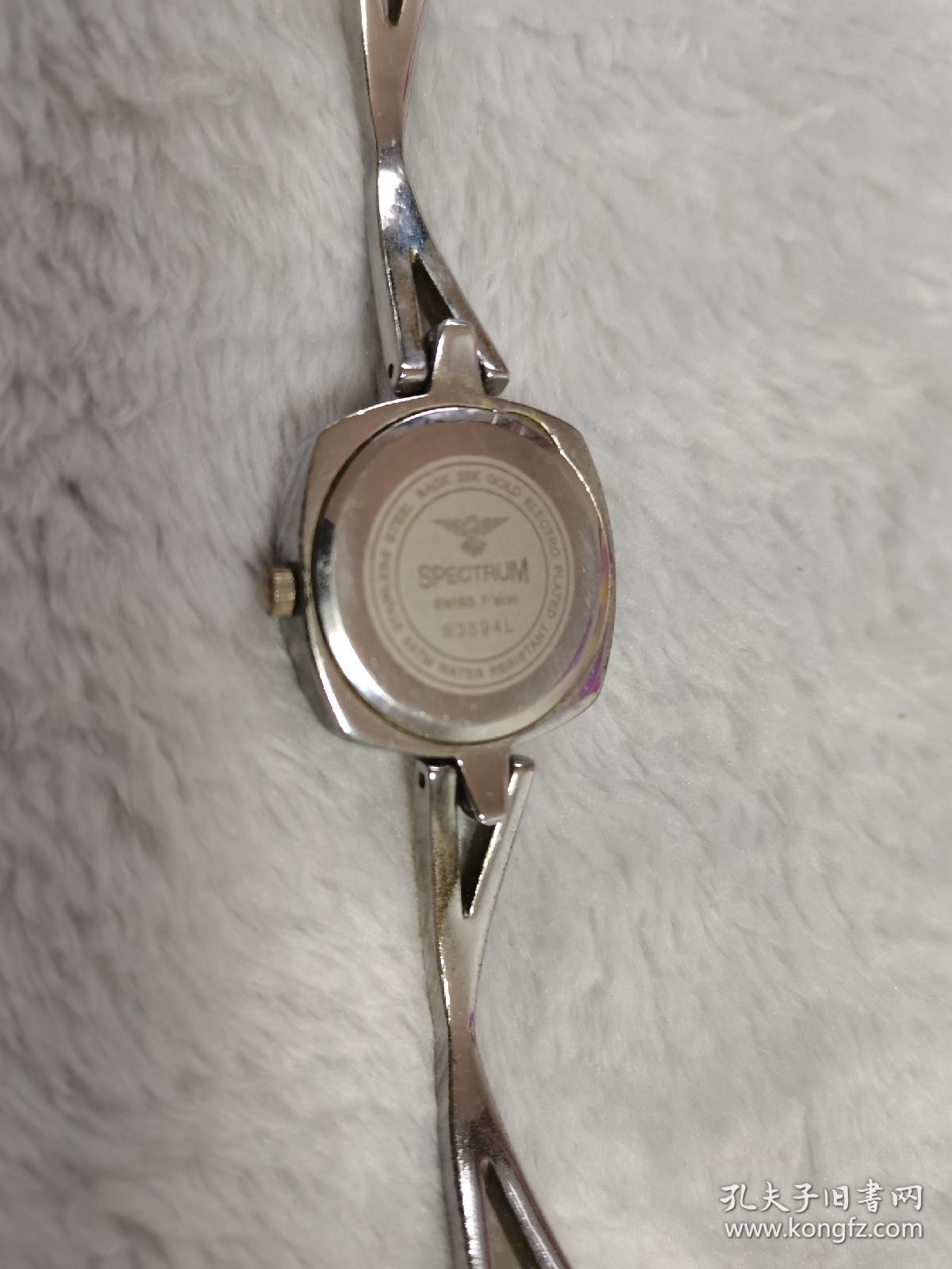 spectrum瑞士石英表93594l瑞士机芯女款23k镀金表盘运行准确
