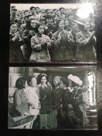 《lens视觉》报社摄影资料照片·两张一起·一：拍摄于1951年·机关女干部合影·都身穿中山装·二：出席一届一次会议的女代表合影·左二为邓颖超·两张照片该杂志都已刊登·老照片·一张·200*150mm··SYSJ·1·20·10···